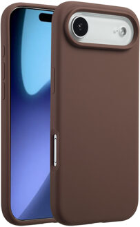 Accezz Liquid Silicone Backcover met MagSafe voor de Apple iPhone Air - New Tea Brown Bruin