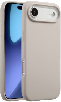 Accezz Liquid Silicone Backcover met MagSafe voor de Apple iPhone Air - Stone Beige