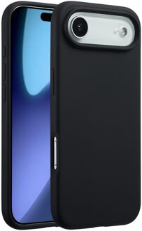 Accezz Liquid Silicone Backcover met MagSafe voor de Apple iPhone Air - Zwart