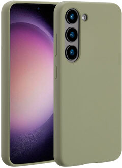 Accezz Liquid Silicone Backcover met MagSafe voor de Samsung Galaxy S23 - Cooper Green Lichtgroen