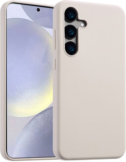 Accezz Liquid Silicone Backcover met MagSafe voor de Samsung Galaxy S24 - Stone Beige