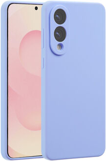 Accezz Liquid Silicone Backcover met MagSafe voor de Samsung Galaxy S25 Edge - Paars