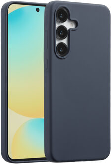 Accezz Liquid Silicone Backcover met MagSafe voor de Samsung Galaxy S25 FE - Donkerblauw