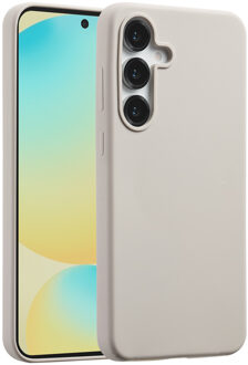 Accezz Liquid Silicone Backcover met MagSafe voor de Samsung Galaxy S25 FE - Stone Beige