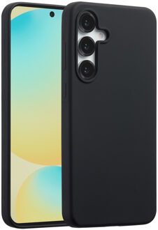 Accezz Liquid Silicone Backcover met MagSafe voor de Samsung Galaxy S25 FE - Zwart