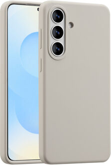 Accezz Liquid Silicone Backcover met MagSafe voor de Samsung Galaxy S26 Plus - Stone Beige