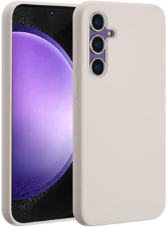 Accezz Liquid Silicone Backcover met MagSafe voor Samsung Galaxy S23 FE Telefoonhoesje Grijs