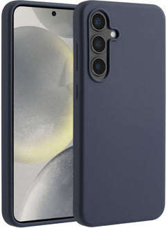 Accezz Liquid Silicone Backcover met MagSafe voor Samsung Galaxy S24 FE Telefoonhoesje Blauw