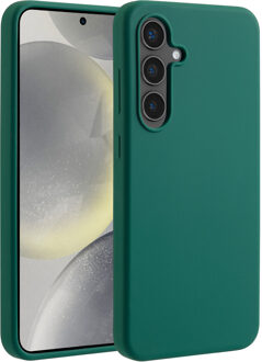 Accezz Liquid Silicone Backcover met MagSafe voor Samsung Galaxy S24 FE Telefoonhoesje Groen