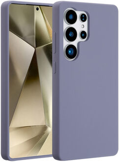 Accezz Liquid Silicone Backcover met MagSafe voor Samsung Galaxy S25 Ultra Telefoonhoesje Grijs