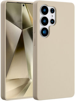 Accezz Liquid Silicone Backcover met MagSafe voor Samsung Galaxy S25 Ultra Telefoonhoesje Grijs