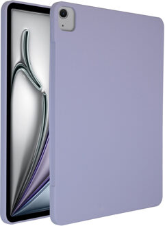 Accezz Liquid Silicone Backcover met penhouder voor de Apple iPad Air 13 inch (2025) M3 / (2024) M2 - Lila