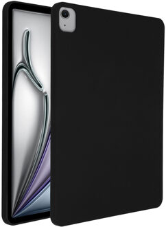 Accezz Liquid Silicone Backcover met penhouder voor de Apple iPad Air 13 inch (2026) M4 / (2025) M3 / (2024) M2 - Zwart