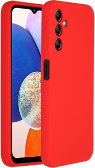 Accezz Liquid Silicone Backcover Samsung Galaxy A14 (5G) Telefoonhoesje Rood