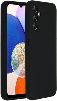 Accezz Liquid Silicone Backcover Samsung Galaxy A14 (5G) Telefoonhoesje Zwart