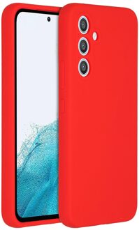 Accezz Liquid Silicone Backcover Samsung Galaxy A54 (5G) Telefoonhoesje Rood