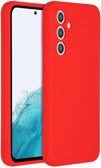 Accezz Liquid Silicone Backcover Samsung Galaxy A54 (5G) Telefoonhoesje Rood