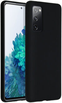 Accezz Liquid Silicone Backcover Samsung Galaxy S20 FE hoesje - Zwart