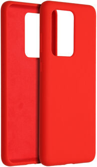 Accezz Liquid Silicone Backcover Samsung Galaxy S20 Ultra hoesje - Rood