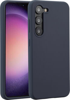 Accezz Liquid Silicone Backcover Samsung Galaxy S23 Telefoonhoesje Blauw