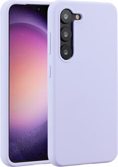 Accezz Liquid Silicone Backcover Samsung Galaxy S23 Telefoonhoesje Paars