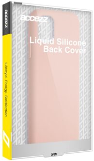 Accezz Liquid Silicone Backcover Samsung Galaxy S24 Plus Telefoonhoesje Roze