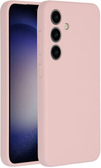 Accezz Liquid Silicone Backcover Samsung Galaxy S24 Telefoonhoesje Roze