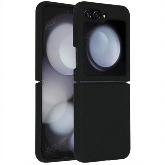 Accezz Liquid Silicone Backcover Samsung Galaxy Z Flip 5 Telefoonhoesje Zwart