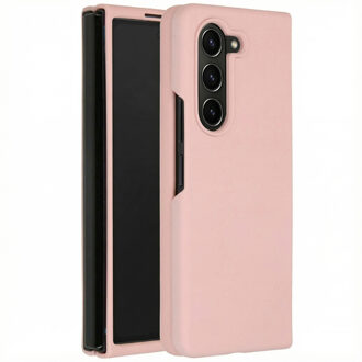 Accezz Liquid Silicone Backcover Samsung Galaxy Z Fold 5 Telefoonhoesje Roze