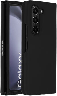 Accezz Liquid Silicone Backcover Samsung Galaxy Z Fold 5 Telefoonhoesje Zwart