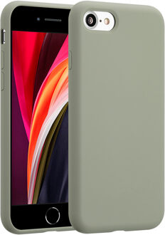 Accezz Liquid Silicone Backcover voor de Apple iPhone SE (2022 / 2020) / 8 / 7 - Cooper Green Lichtgroen - 4.7