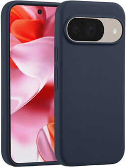 Accezz Liquid Silicone Backcover voor de Google Pixel 10 / 10 Pro - Donkerblauw