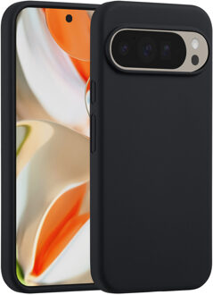 Accezz Liquid Silicone Backcover voor de Google Pixel 10 Pro XL - Zwart