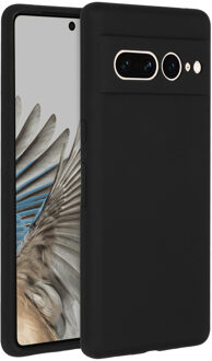 Accezz Liquid Silicone Backcover voor de Google Pixel 7 Pro - Zwart