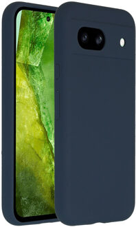 Accezz Liquid Silicone Backcover voor de Google Pixel 8a - Donkerblauw