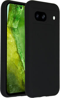 Accezz Liquid Silicone Backcover voor de Google Pixel 8a - Zwart