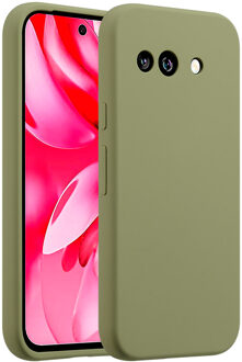 Accezz Liquid Silicone Backcover voor de Google Pixel 9A - Groen