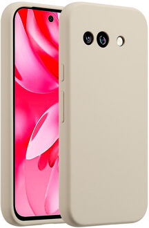 Accezz Liquid Silicone Backcover voor de Google Pixel 9A - Stone Beige