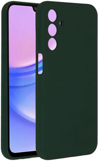 Accezz Liquid Silicone Backcover voor de Samsung Galaxy A15 (5G/4G) - Forest Green Donkergroen