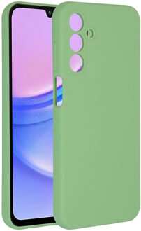 Accezz Liquid Silicone Backcover voor de Samsung Galaxy A15 (5G/4G) - Groen