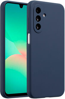 Accezz Liquid Silicone Backcover voor de Samsung Galaxy A26 - Donkerblauw