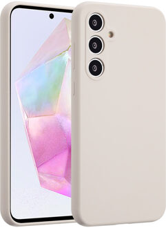 Accezz Liquid Silicone Backcover voor de Samsung Galaxy A35 - Stone Beige