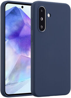 Accezz Liquid Silicone Backcover voor de Samsung Galaxy A36 / A56 - Donkerblauw