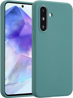 Accezz Liquid Silicone Backcover voor de Samsung Galaxy A36 / A56 - Groen Donkergroen