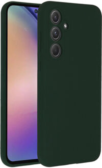 Accezz Liquid Silicone Backcover voor de Samsung Galaxy A55 - Forest Green Donkergroen