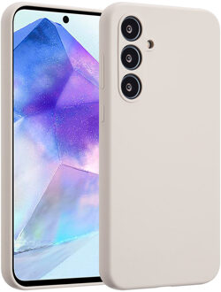 Accezz Liquid Silicone Backcover voor de Samsung Galaxy A55 - Stone Beige