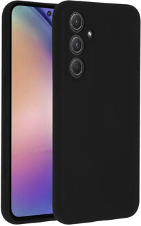 Accezz Liquid Silicone Backcover voor de Samsung Galaxy A55 - Zwart