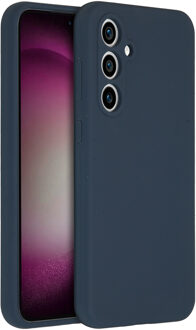 Accezz Liquid Silicone Backcover voor de Samsung Galaxy S23 FE - Donkerblauw