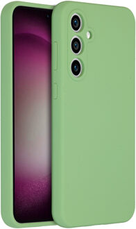 Accezz Liquid Silicone Backcover voor de Samsung Galaxy S23 FE - Groen