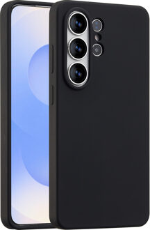 Accezz Liquid Silicone Backcover voor de Samsung Galaxy S26 Ultra - Zwart